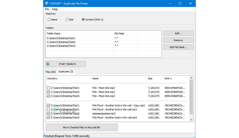 VovSoft Duplicate File Finder 2.1