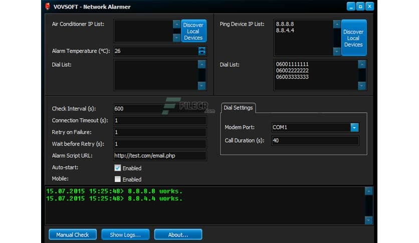VovSoft Network Alarmer 5.0