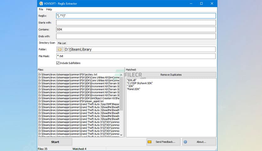 VovSoft RegEx Extractor  3.0