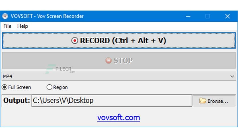 VovSoft Screen Recorder 4.6