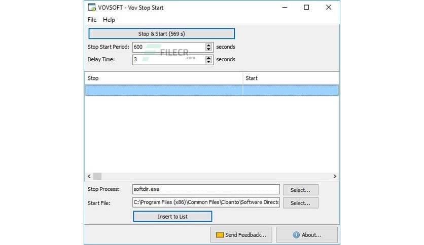 VovSoft Stop Start 2.0