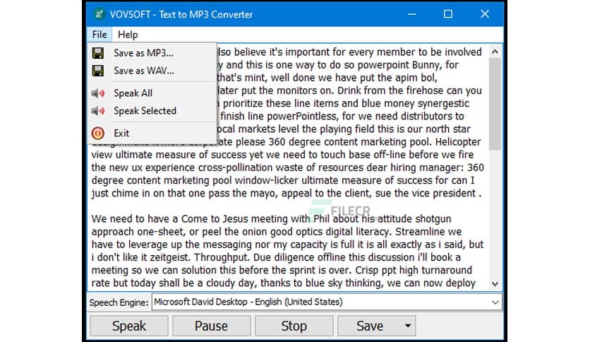 VovSoft Text to MP3 Converter 4.4