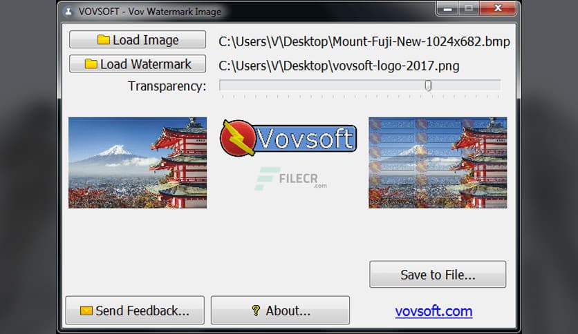 VovSoft Watermark Image 2.0.0