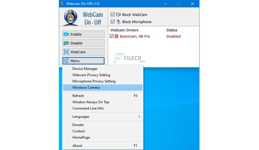 WebCam On-Off 1.4