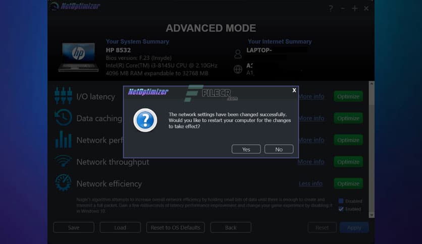 WebMinds NetOptimizer 6.7.25.819