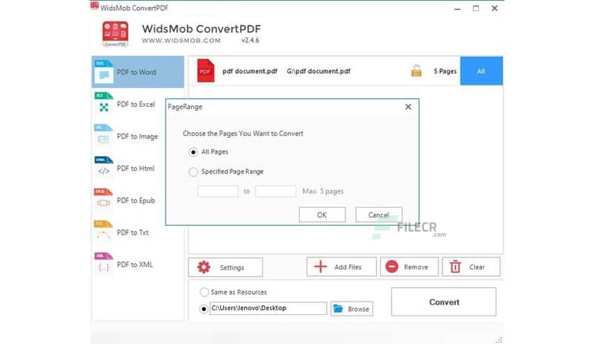 WidsMob ConvertPDF Pro 2.0.0.0