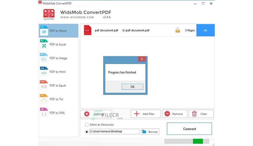 WidsMob ConvertPDF Pro 2.0.0.0