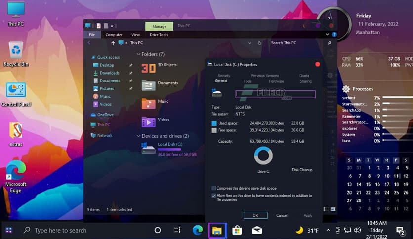 Windows 10 Pro Black Edition