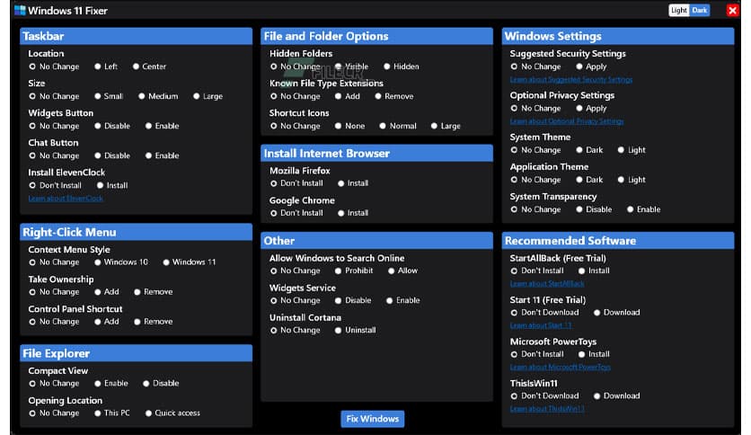 Windows 11 Fixer 2.1.0