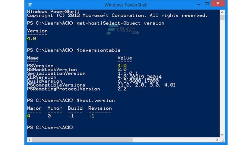 Windows PowerShell 7.5.4