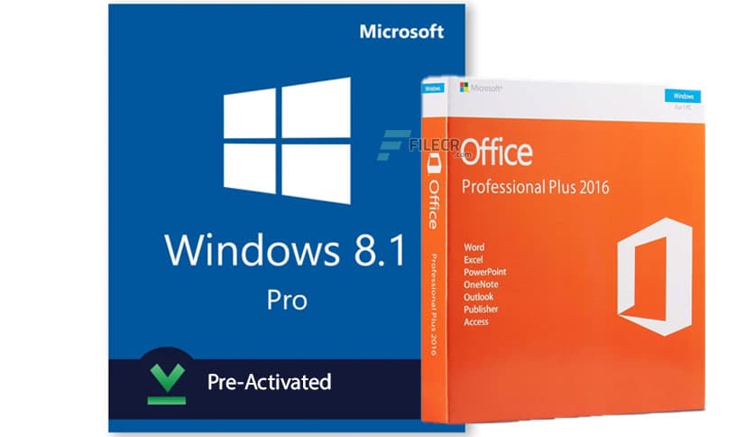 Windows 8.1 Pro With Office 2016