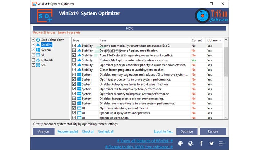 WinExt System Optimizer 1.0
