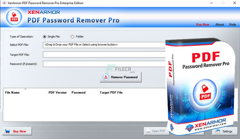 XenArmor PDF Password Remover 2023 v5.0.0.1