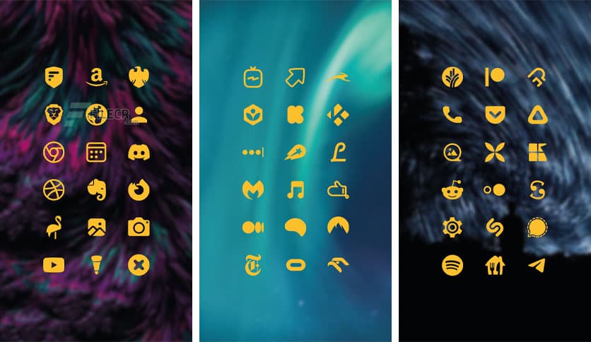 Yellow Minimal – Icon Pack v7.2