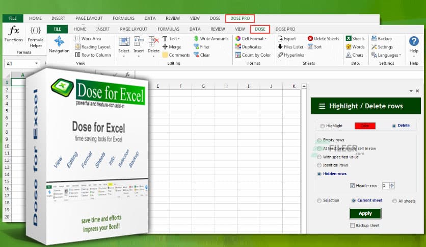 Zbrainsoft Dose for Excel 3.6.6