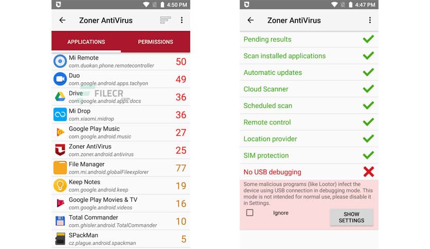 Zoner Mobile Security v1.9.1