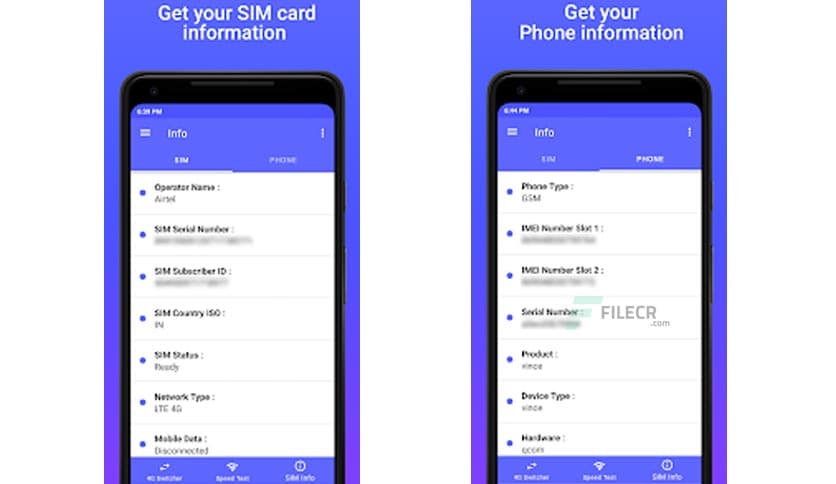 4G LTE Network Switch – Speed Test & SIM Card Info 1.2.4