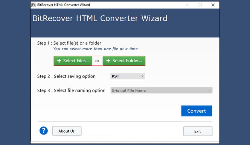 BitRecover HTML Converter Wizard 4.3