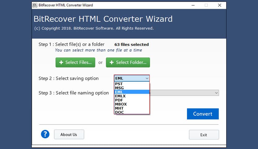 BitRecover HTML Converter Wizard 4.3