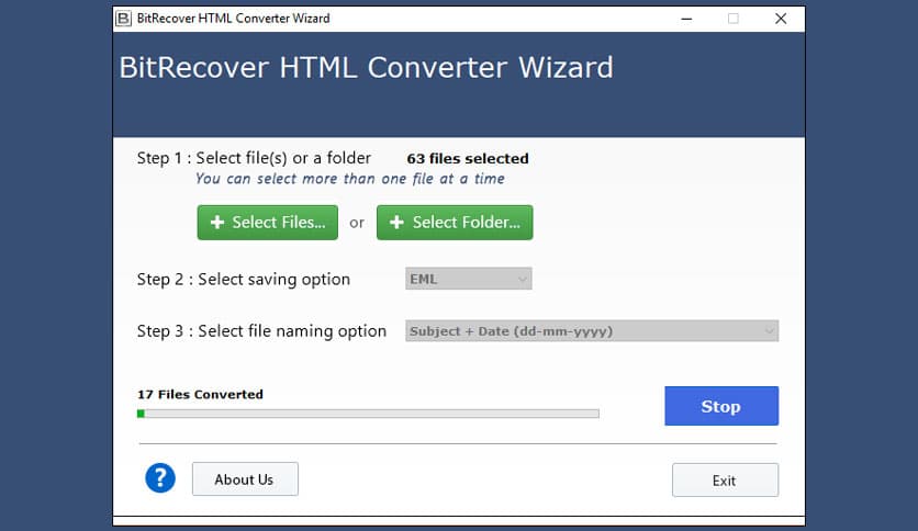 BitRecover HTML Converter Wizard 4.3