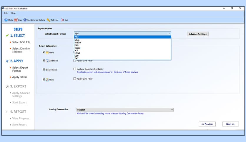 SysTools NSF Converter 6.3