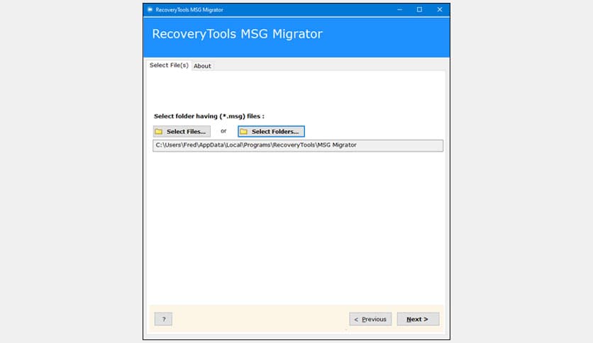 RecoveryTools MSG Migrator 3.0