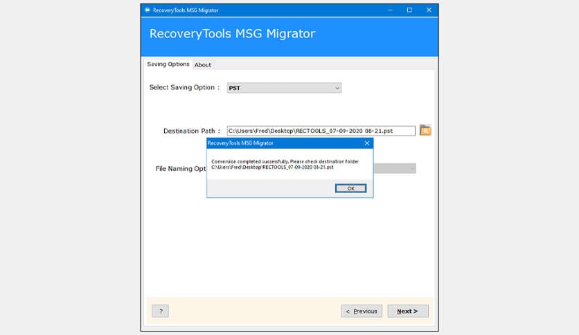 RecoveryTools MSG Migrator 3.0