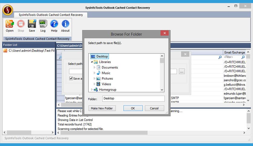 SysInfoTools Outlook Cached Contacts Recovery 23.0