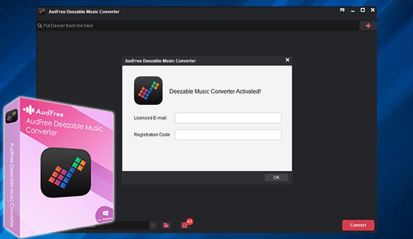 AudFree Deezer Music Converter 1.4.0.100