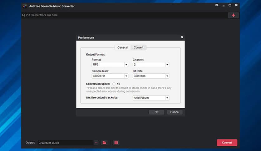 AudFree Deezer Music Converter 1.4.0.100