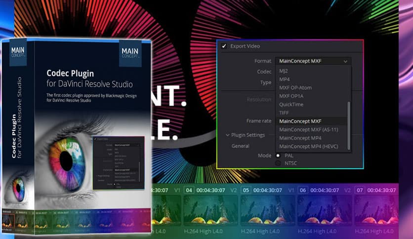 MainConcept Codec Plugin 1.7.2 for DaVinci Resolve