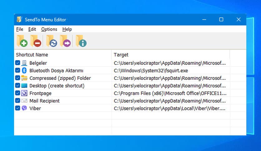 SendTo Menu Editor 1.3