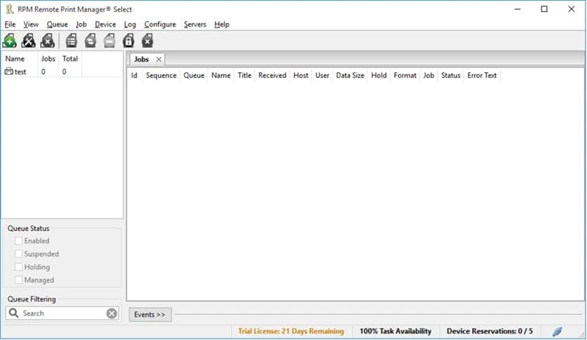 RPM Remote Print Manager 6.2.0.581