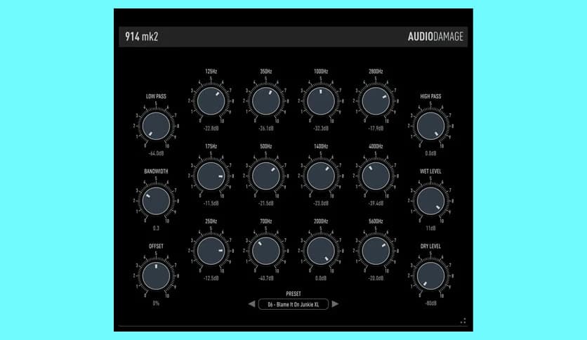 Audio Damage AD041 914 Mk 2 Fixed Filter Bank 2.1.0