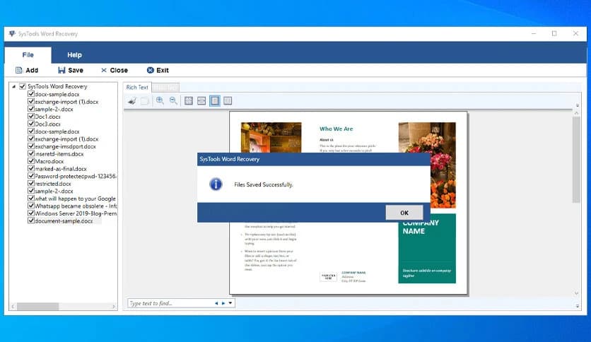 SysTools Word Recovery 4.2