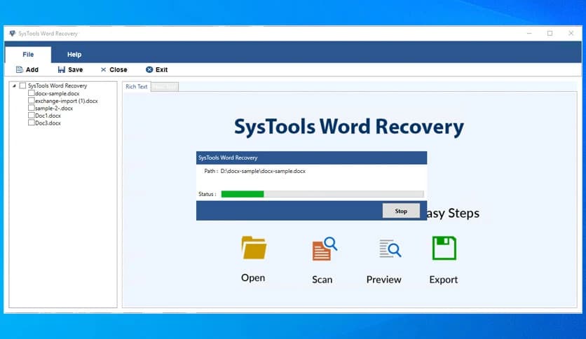 SysTools Word Recovery 4.2