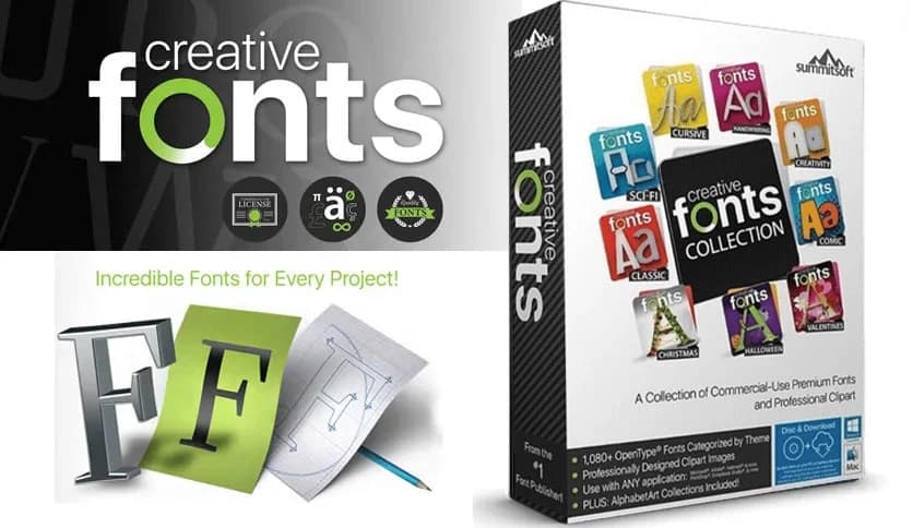 Summitsoft Creative Fonts Collection 2025