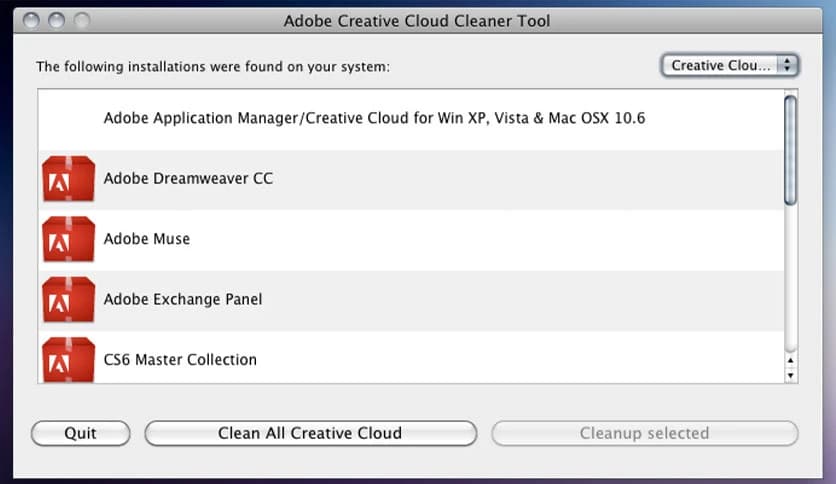 Adobe Creative Cloud Cleaner Tool 4.3.0.1065