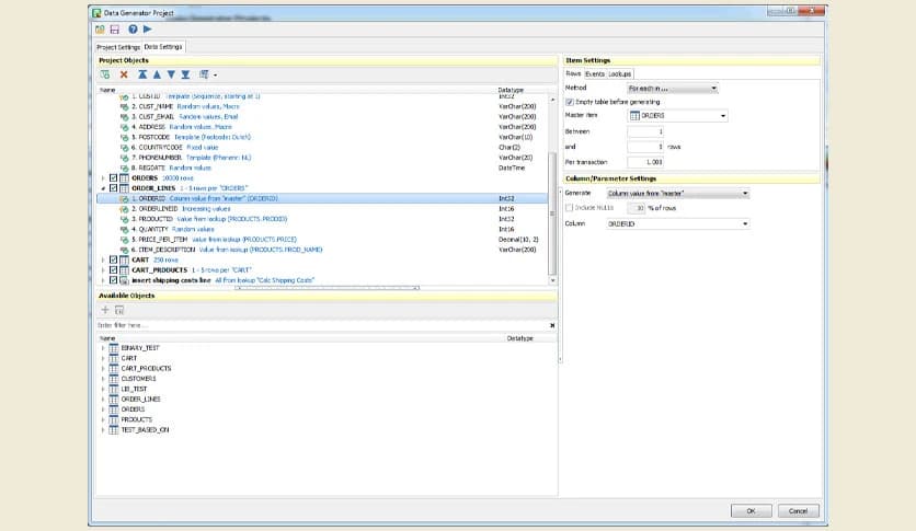 Upscene Advanced Data Generator