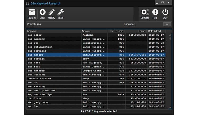 GSA Keyword Research