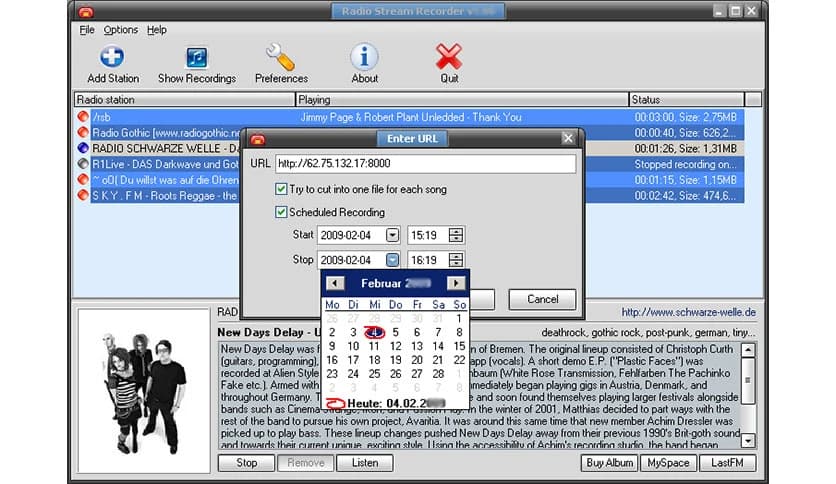 GSA Radio Stream Recorder