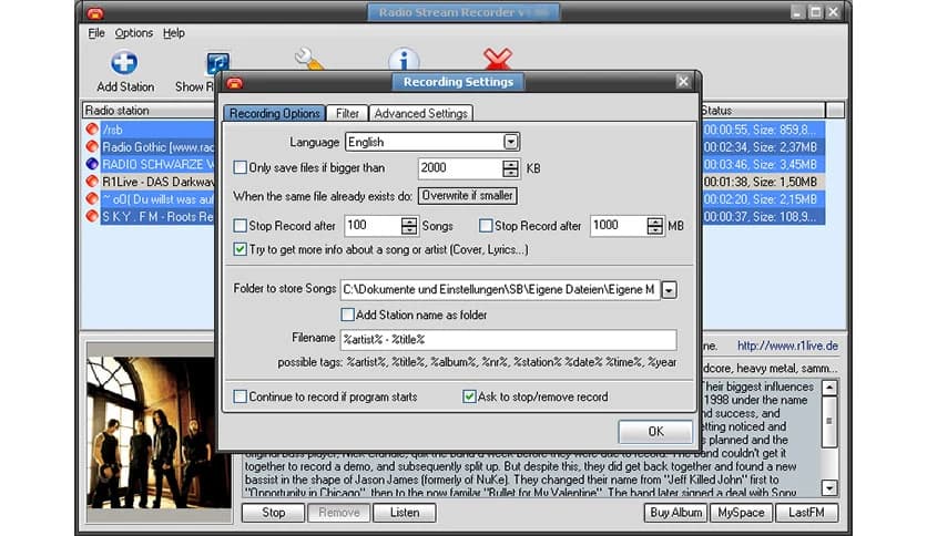 GSA Radio Stream Recorder