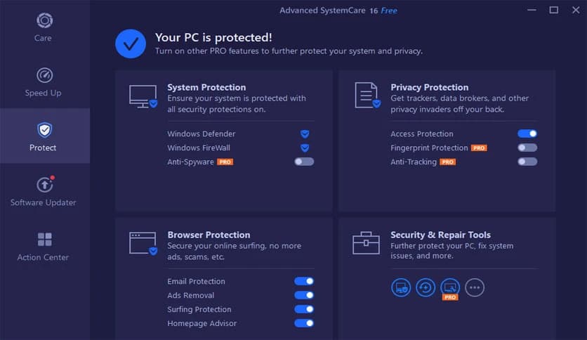 IObit Advanced SystemCare Free 19.2.0.188