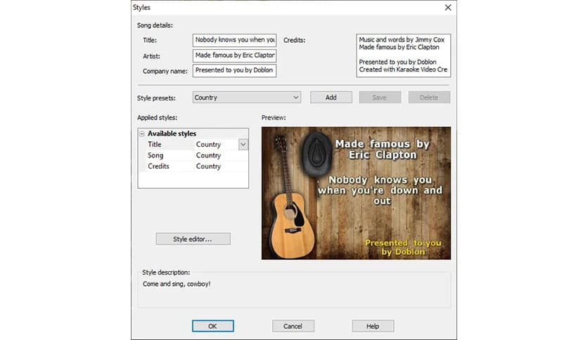 Karaoke Video Creator