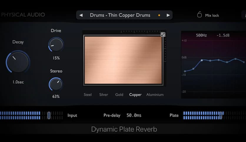 Physical Audio Dynamic Plate Reverb 3.1.9