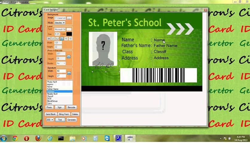 Citron ID Card Generator