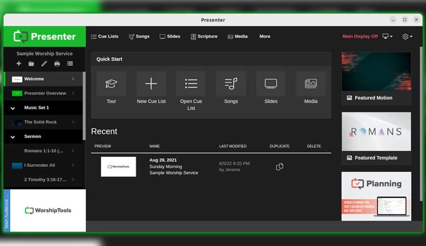 Worshiptools Presenter