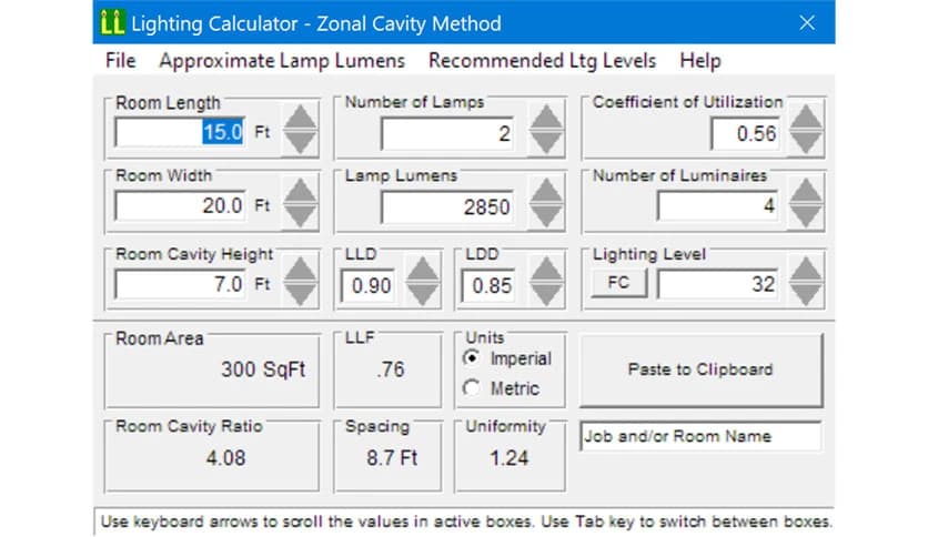 MC Group Lighting Calculator 23.6.6