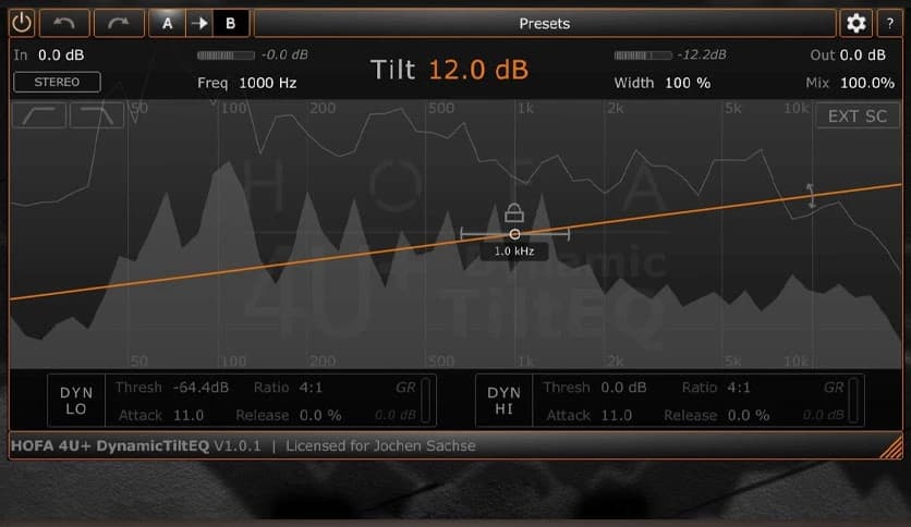 HOFA 4U+ DynamicTiltEQ v1.0.10