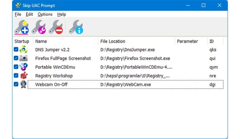 Sordum Skip UAC Prompt